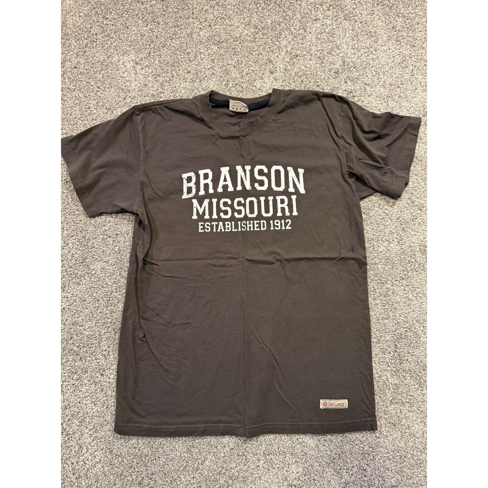 Branson Missouri T-Shirt Red‎ Canoe XXL Graphic Tee Established 1912 Mens